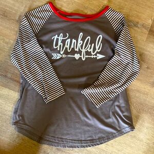 Women’s “Thankful” Graphic 3/4 Sleeve Top